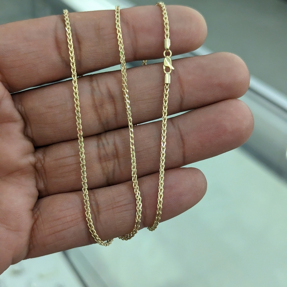 10kt Real Gold Franco Chain 1.5mm 20 Inch - Picture 6 of 10